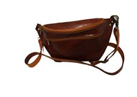 Pochette de voyage portable Moroccan Soul vintage en cuir véritable avec fermeture éclair, doublure en coton, 10 pouces, 0,22 kg, origine MA, toutes saisons