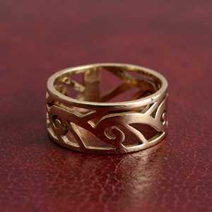 Anillo de bodas de plata de ley 925 para mujer, chapado en oro de 18 quilates, filigrana de latón macizo, joyería de flores, venta directa al por mayor - Product Image 4