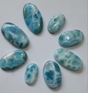 อัญมณีทรงหลังเบี้ยทรงเบาะลาริมาร์ธรรมชาติอัญมณีหลวมสำหรับทำเครื่องประดับในงานเทศกาลขายส่ง2025ใหม่ที่มีสไตล์ - Product Image 2