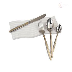 Ensemble de couverts de luxe en acier inoxydable pour la maison et les dîners de fête |   Vaisselle moderne écologique avec des couleurs personnalisées - Product Image 4