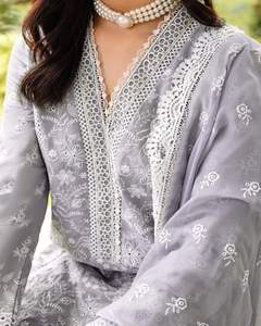 Qualité supérieure décontracté pakistanais indien femmes robes nouveautés 2024 Salwar kameez pelouse robes ODM 2063 - Product Image 6