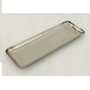 Plateau de service rectangulaire moderne en or martelé plaqué or pour fruits et fruits secs, utilisation à domicile, hôtel, restaurant, mariage, personnalisable - Product Image 1