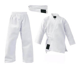 Uniforme de Karate Negro Unisex al por Mayor |   Ropa Deportiva de Artes Marciales Transpirable de Algodón |   Jóvenes y Adultos |   Precio de Fábrica OEM - Product Image 6