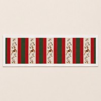 Weihnachts-Bettläufer mit Rentier-Muster, Rutschfeste Gummiunterlage, RPET-Stoff, Individuelles Logo, Festliche Heimdekoration