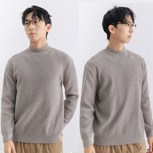 Maglione bianco per maglione lavorato a <span class=keywords><strong>maglia</strong></span> da uomo Pullover top maglieria di base Pullover De Hombre moderno uomo abbigliamento autunno - Product Image 2