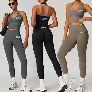 2025 dames sans couture barre et collants confortable Jogging porter Scrunch bout à bout vêtements de sport et leggings pour femmes - Product Image 5