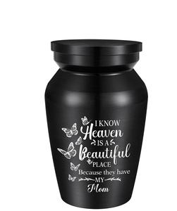 Small <b>Urns</b> <b>for</b> Human <b>Ashes</b> Aluminium <b>Mini</b> Keepsake <b>Urn</b> Butterflies Cremation <b>for</b> <b>Ashes</b> Memorial Keepsake Custom Size <b>urn</b> - Product Image 1