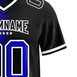 Maillot de football américain pour hommes à la mode à séchage rapide haut à manches courtes uniforme d'équipe pour adultes - Product Image 6