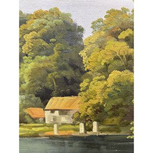 Dipinti ad olio su tela dipinti a mano 36x24 pollici 100% arte originale - Product Image 1