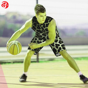 Short de basket-ball d'été imprimé de la meilleure qualité, respirant, design à la mode pour adultes, uniforme de basket-ball BSCI grande taille - Product Image 6