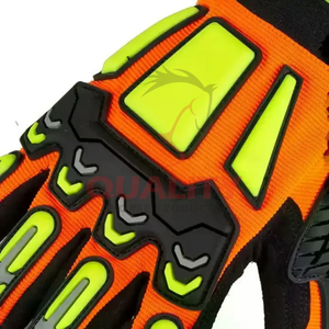 Durable <b>safety</b> gloves with textured palm coating enhance grip stability and hand <b>safety</b> for warehouse and manufacturing tasks - Product Image 4