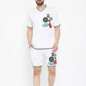 Street Wear 100% algodón para hombre, conjunto de pantalones cortos de 2 piezas, Top corto con capucha, conjuntos de regalo deportivo de dos piezas para hombres y mujeres - Product Image 3