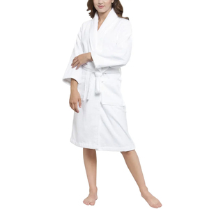 Peignoir en tissu éponge à capuche Peignoir pour femme Peignoir en molleton Vêtements de nuit pour hommes Peignoir d'hôtel avec capuche Vêtements de nuit - Product Image 1