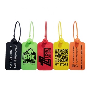 Biểu tượng tùy chỉnh Zip Tie <span class=keywords><strong>tag</strong></span> Nhựa an ninh con dấu <span class=keywords><strong>Tag</strong></span> cho quần áo giày Túi - Product Image 4