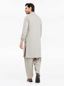 Venta caliente de los hombres paquistaníes Shalwar Kameez Venta al por mayor de ropa islámica con diseño bordado de los hombres Salwar Kameez - Product Image 5