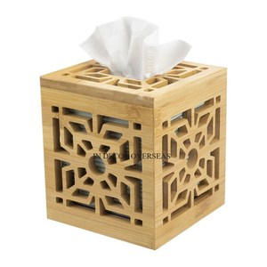 Porte-serviettes en métal plaqué or de haute qualité de créateur unique fantaisie et boîte à mouchoirs d'Inde à un prix impressionnant - Product Image 3