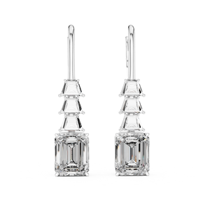 9.52CT Trapèze et Emerald Cut Diamond Boucle d'oreille Lab Grown IGI Certified 14K 18K Luxury Fine Jewelry Wholesale Custom jewelry - Product Image 1