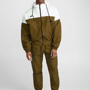 Dernier modèle de veste réfléchissante Streetwear 2025 Ensemble coupe-vent à rayures latérales Survêtement coupe-vent pour hommes avec logo personnalisé - Product Image 5