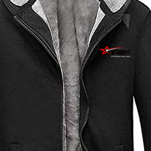 Sweat à capuche en polaire vierge épais surdimensionné de haute qualité 300 grammes 100% polyester hommes hiver brodé - Product Image 1