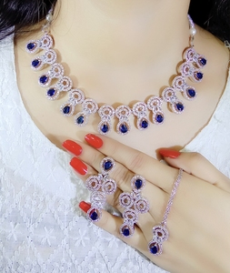 ชุดสร้อยคอโชคเกอร์ทองเหลืองทำด้วยมือหินไข่มุกสีขาวสำหรับงานแต่งงานงานหมั้นวันครบรอบปาร์ตี้ไอเดียของขวัญที่ยอดเยี่ยม - Product Image 2