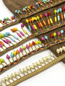 Kushang Textile Manufacturer, vente en gros de franges de vêtements en perles de couleurs assorties, accessoires décoratifs, 5 yards, robe latine - Product Image 6