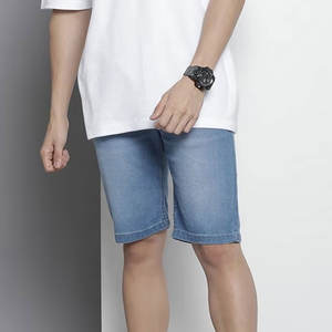 Pantalones Cortos de Mezclilla para Hombre, Cómodos, a la Altura de la Rodilla, de Fácil Ajuste, Tela Resistente, para Uso Diario, de Verano - Product Image 4