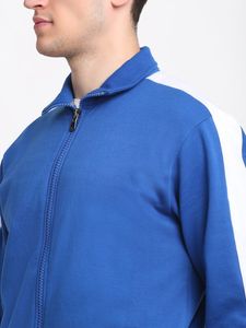 2024 unisexe fermeture éclair gymnastique course costume XXL col montant manteau pantalons de survêtement Jogging ensemble imprimé côté rayures respirant polaire pour - Product Image 3