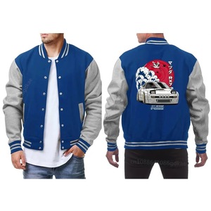 Design classique hommes décontracté couleur bloc bouton veste pour automne printemps automne pour l'école Baseball Sports d'hiver-veste classique - Product Image 2