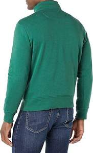 Sweat-shirt en coton décontracté à demi-zip, coupe classique, de haute qualité, avec logo personnalisé brodé, impression graphique, hiver, uni, teinture écologique - Product Image 5