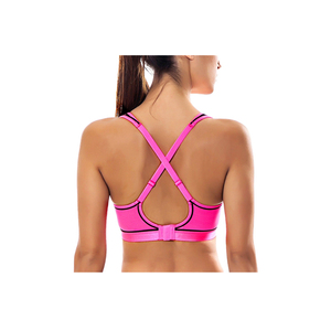 Top de Sujetador deportivo acolchado para nadar para mujer con diseño de espalda cruzada y tela de secado rápido adecuada para entrenamientos en el agua de la playa y la piscina - Product Image 2