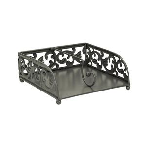 Soporte de colección de servilletas de alta calidad, mesa de Metal para cocina, acabado mate, diseño Simple, acabado Premium, uso cuadrado Chapado en negro - Product Image 3