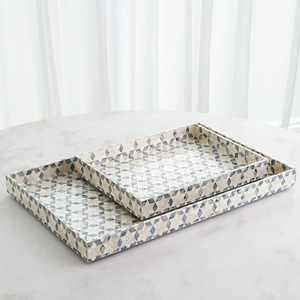 Plateaux de service décoratifs faits à la main en nacre, plateaux à nourriture haut de gamme en coquille de capiz pour servir, en provenance du Vietnam - Product Image 4