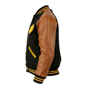 Streetwear personnalisé décontracté extérieur veste de baseball en laine manteaux coupe-vent bombardier pour hommes veste Letterman printemps automne - Product Image 2