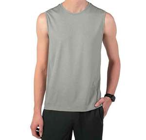 OEM Custom Lightweight Quick Dry Blank Muscle Bodybuilding Cutoff Sports Fitness Gym <b>Running</b> <b>Singlet</b> Tank Top for Men - Product Image 6