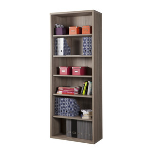Libreria a 6 Scomparti 36x82xh217 Cm Rovere - Product Image 1