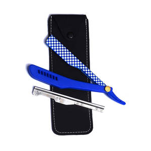 Navaja de Afeitar Clásica Profesional de Hoja Recta, Calidad de Salón, Navaja de Afeitar de Hoja Recta con Bolsa de Almacenamiento de Cuero PU - Product Image 1