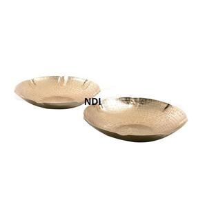 Dates Snacks Bol de service Bol à fruits de finition en incrustation d'os Fabriqué à la main Grande capacité Bol en bois et en verre pour servir des aliments et des fruits - Product Image 2