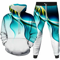 Conjunto Deportivo de Maternidad para Hombre, 100% Algodón, Sudadera con Capucha y Pantalones Transpirables, Antiestáticos, para Gimnasio y Fitness, Estampados, Otoño