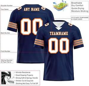 เสื้อฟุตบอลสำหรับวัยรุ่นและผู้ใหญ่เสื้อฝึกซ้อมทีมรักบี้ระบายอากาศเสื้อทีมออกแบบได้ตามต้องการ2025 - Product Image 2