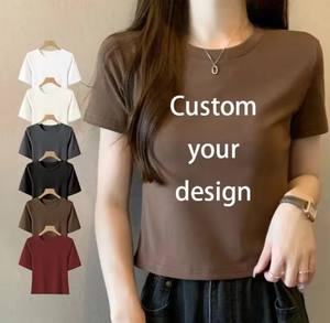 Crop top pour femmes de haute qualité sur mesure, service OEM, plusieurs couleurs, crop top pour femmes, t-shirt à épaules dénudées en provenance du Bangladesh - Product Image 3