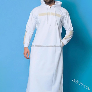 2025เสื้อผ้าอิสลามสำหรับผู้ชายผ้า100% มีฮู้ดแห้งเร็วและระบายอากาศได้ดีสวมใส่ได้ทุกวัน - Product Image 3