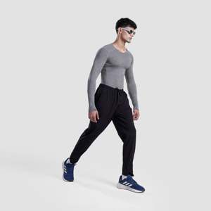 กางเกงวิ่ง Aero Run สีดำ ปรับแต่งโลโก้ได้ ตกแต่งซิป น้ำหนักเบา ทรงตรง ไซส์ XL สำหรับใส่ทำงานและออกกำลังกาย - Product Image 4