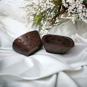 Mini bol de bougie écologique de haute qualité en bois de manguier texturé fabriqué à la main pour noël décor à la maison ferme mariage de luxe - Product Image 5