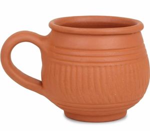 Tasse à thé et tasses à café en terre cuite indiennes artisanales pour Chai et thé Style classique 150-400ml Poterie faite à la main pour un usage quotidien - Product Image 6