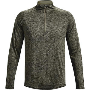 Sudadera de Manga Larga con Media Cremallera y Estampado para Hombre, Elegante y Funcional, Transpirable, 100% Algodón, para Primavera, Ropa Casual y Deportiva - Product Image 1