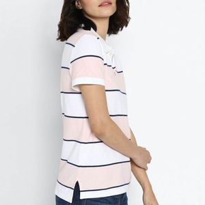 Vente chaude fringant à manches longues Golf polo léger Port col basculant coton broderie OEM Service Polo femmes - Product Image 3