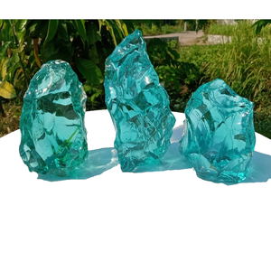 Pierre brute de haute qualité, obsidienne aquamarine brute pour la guérison, cristal brut non poli, pierres précieuses, minéraux rocheux, grossiste - Product Image 2