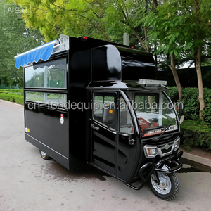 รถขายอาหารเคลื่อนที่ไฟฟ้าสามล้อ ขายฮอทดอก พิซซ่า กาแฟ ไก่ทอด รถพ่วงขายอาหาร ตุ๊กตุ๊ก ขายในสหรัฐอเมริกา - Product Image 3