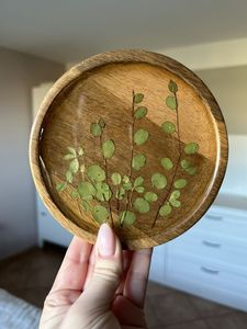 Ensemble de sous-verres en résine époxy de qualité colorée avec effet océan Dessous de verre rond carré décoratif en résine époxy par Craftsy Home - Product Image 2