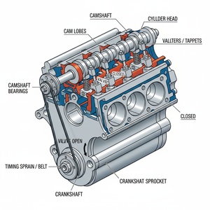 Arbre à cames pour voitures et motos | Composant de distribution de moteur de précision | Pièces de rechange - Product Image 2